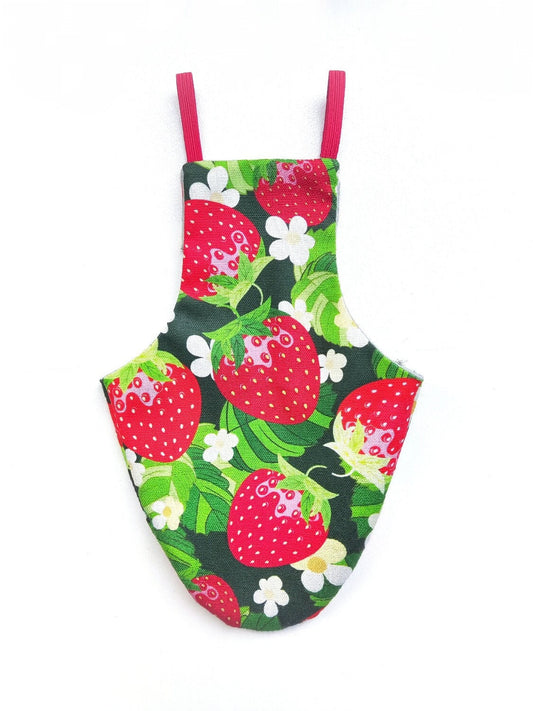 Pigeon Pants Flyper Bird Diaper Flightsuit - Strawberries