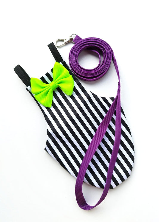 Pigeon Pants Bird Diaper Flightsuit - Beetlejuice