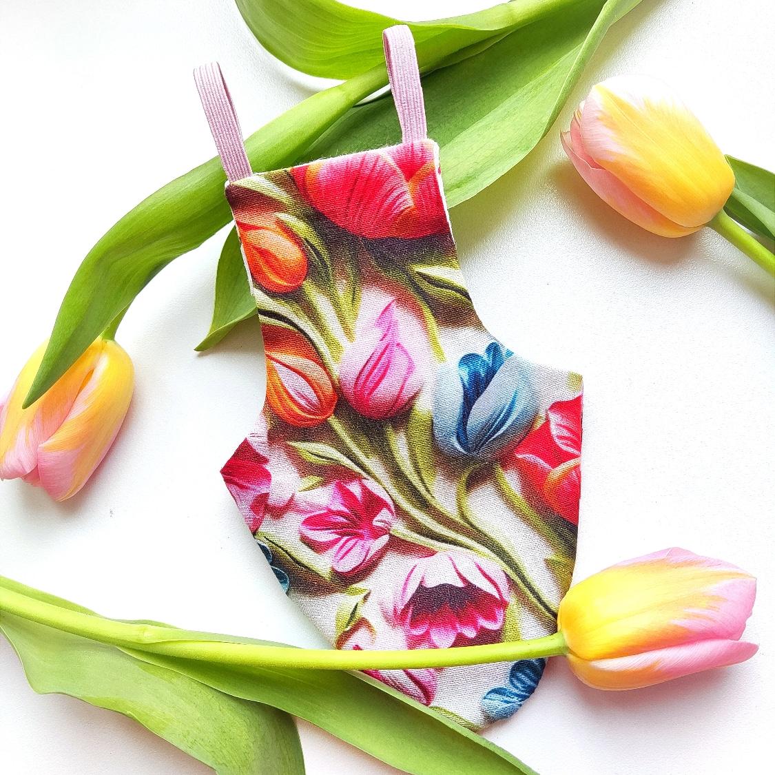 Pigeon Pants Flyper Bird Diaper Flightsuit - 3D Tulips