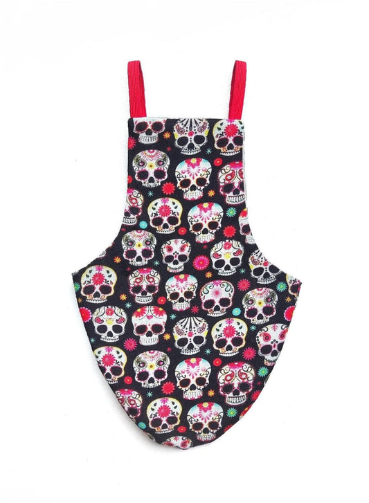 Pigeon Pants Bird Diaper Flightsuit - Sugar Skulls