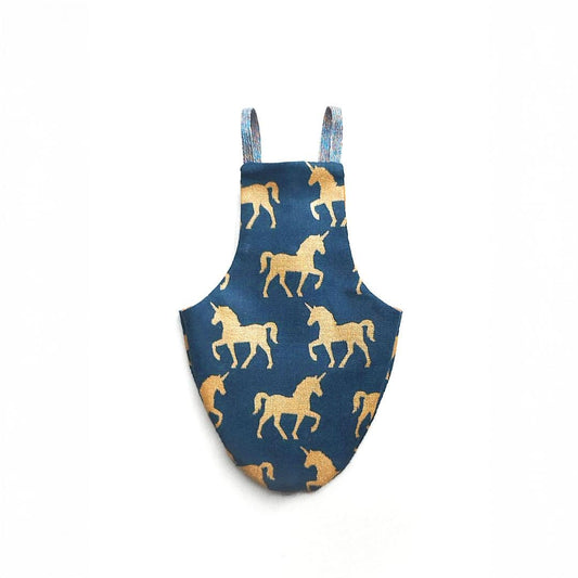 Pigeon Pants Flyper Bird Diaper Flightsuit - Unicorns on Navy