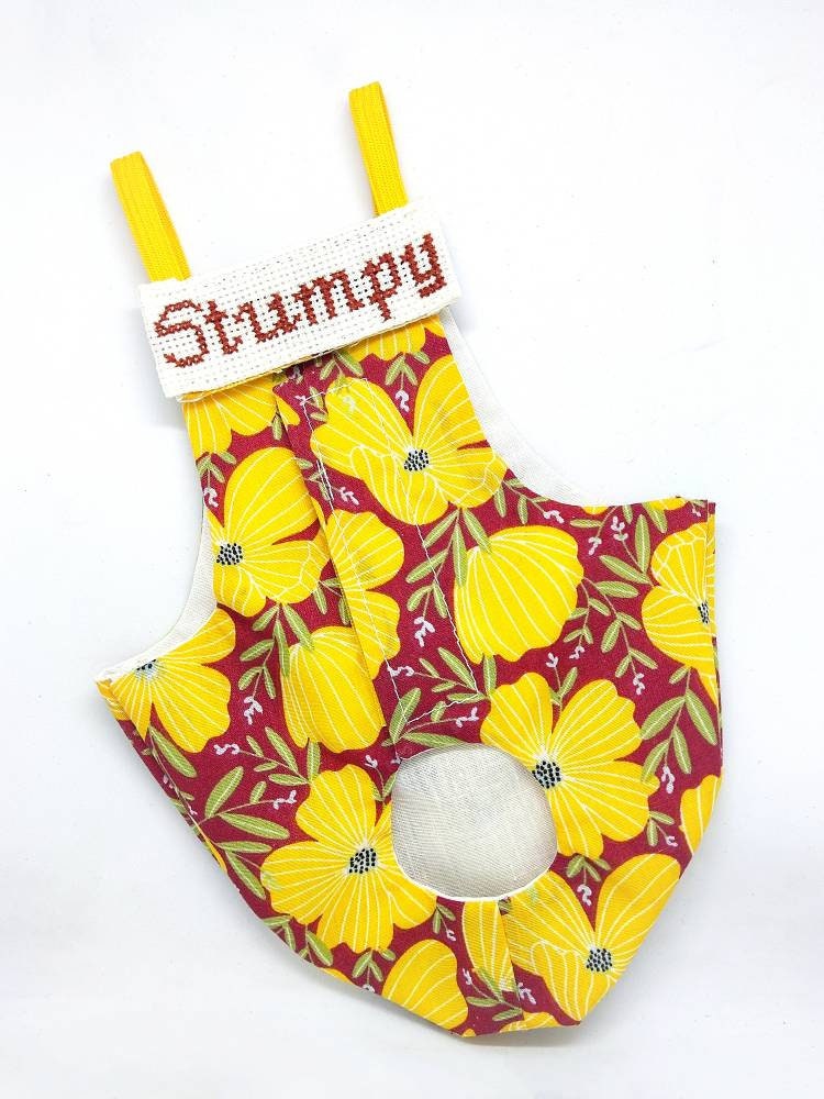 Personalized Name Tag, Message or Picture Embroidery for Pigeon Pants Flyper Bird Diaper Flightsuit (Pants NOT included)