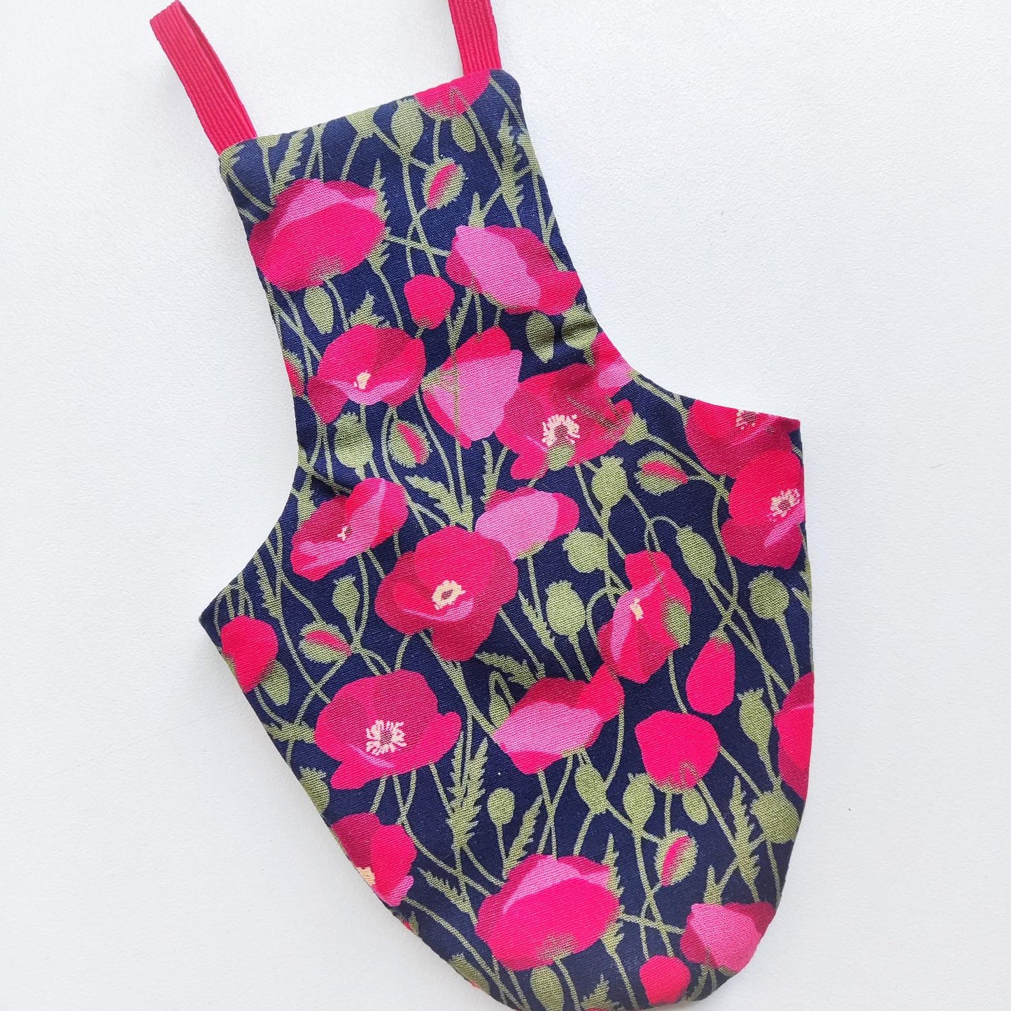 Pigeon Pants Flyper Bird Diaper Flightsuit - Poppies on Navy