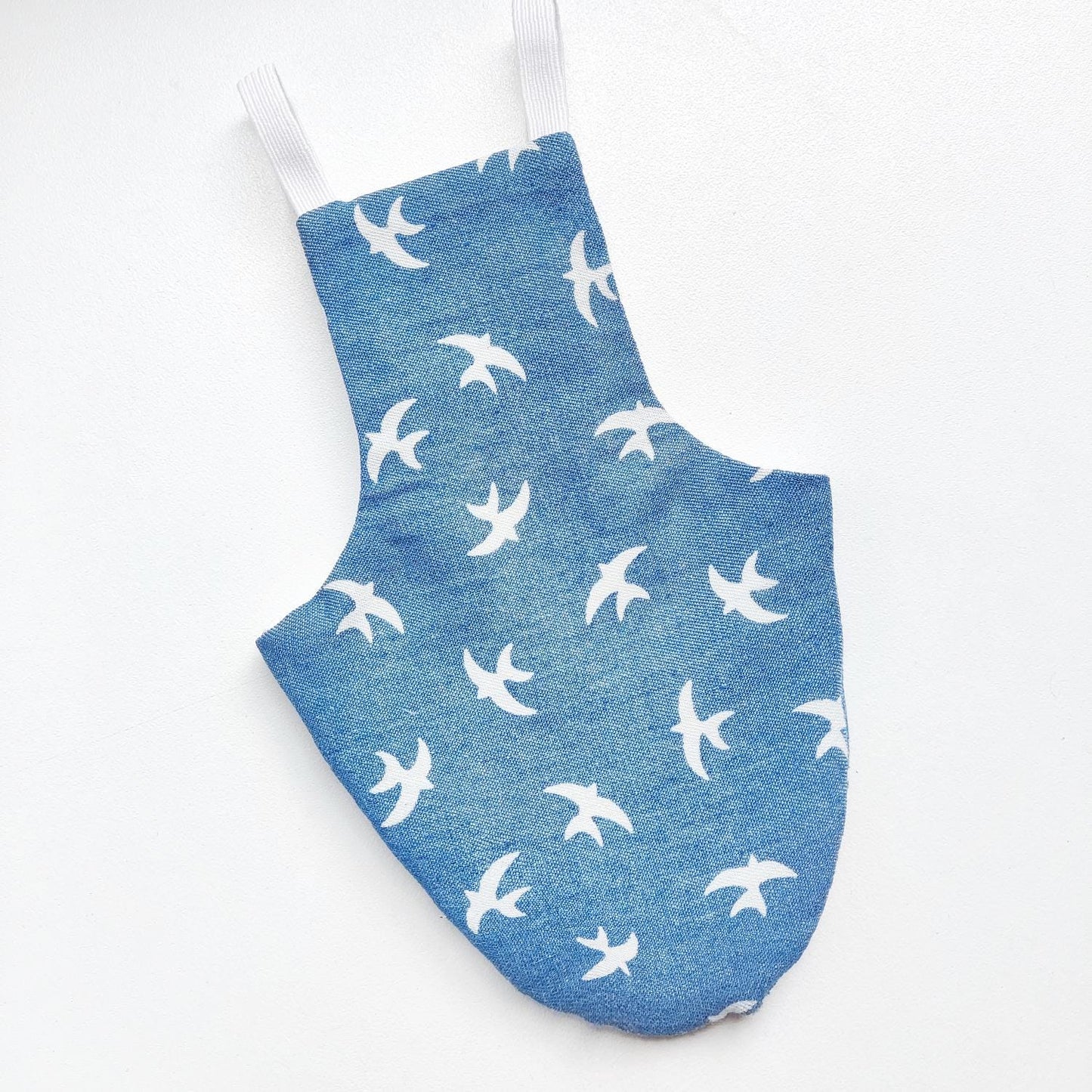 Pigeon Pants Flyper Bird Diaper Flightsuit - Birds on Denim