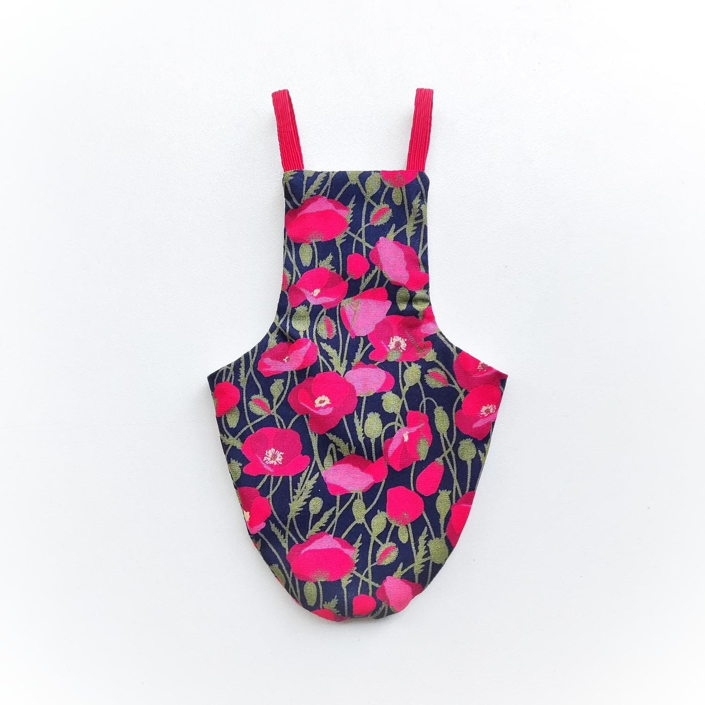 Pigeon Pants Flyper Bird Diaper Flightsuit - Poppies on Navy