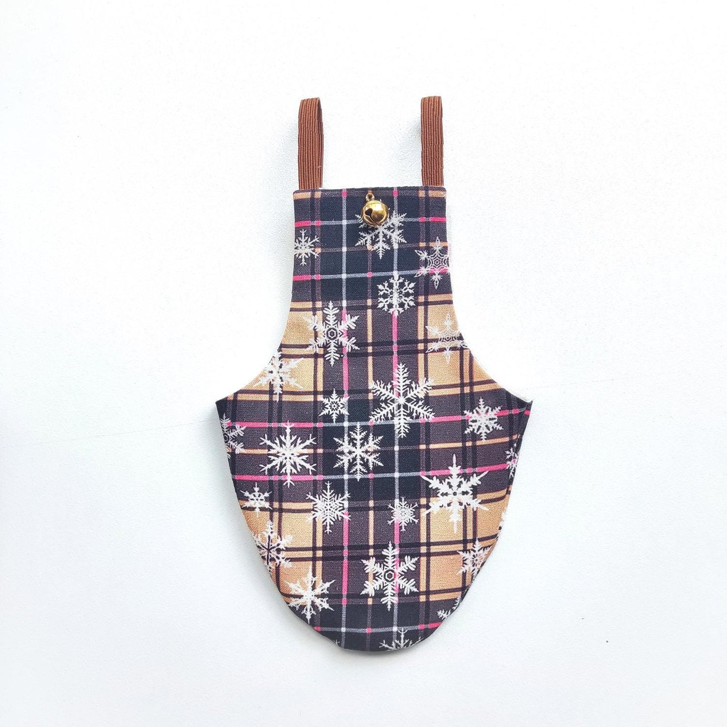 Two-Pack Pigeon Pants Bird Diaper Flightsuit - Christmas Tartans with Bells