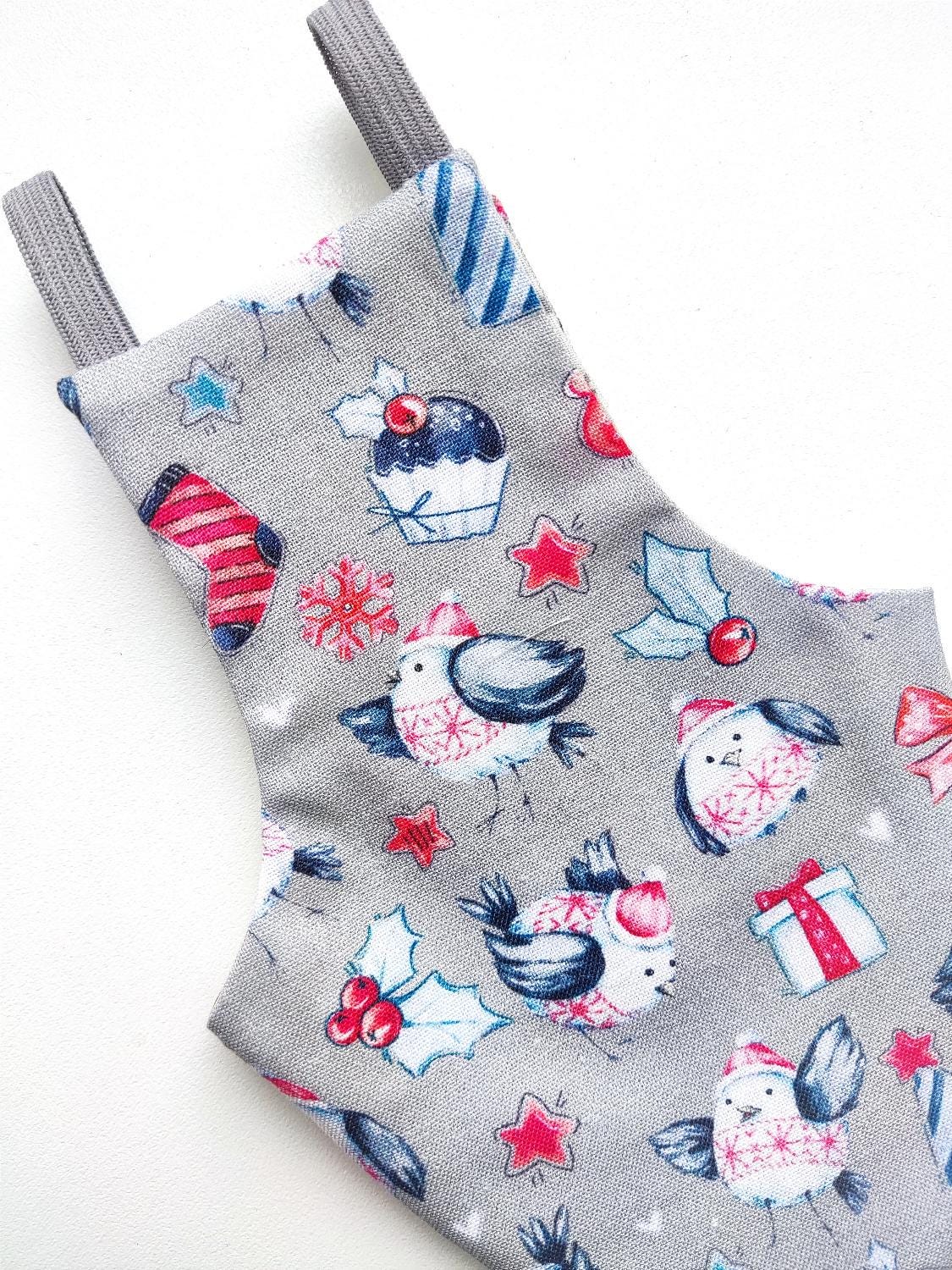 Pigeon Pants Bird Diaper Flightsuit - Christmas Birds