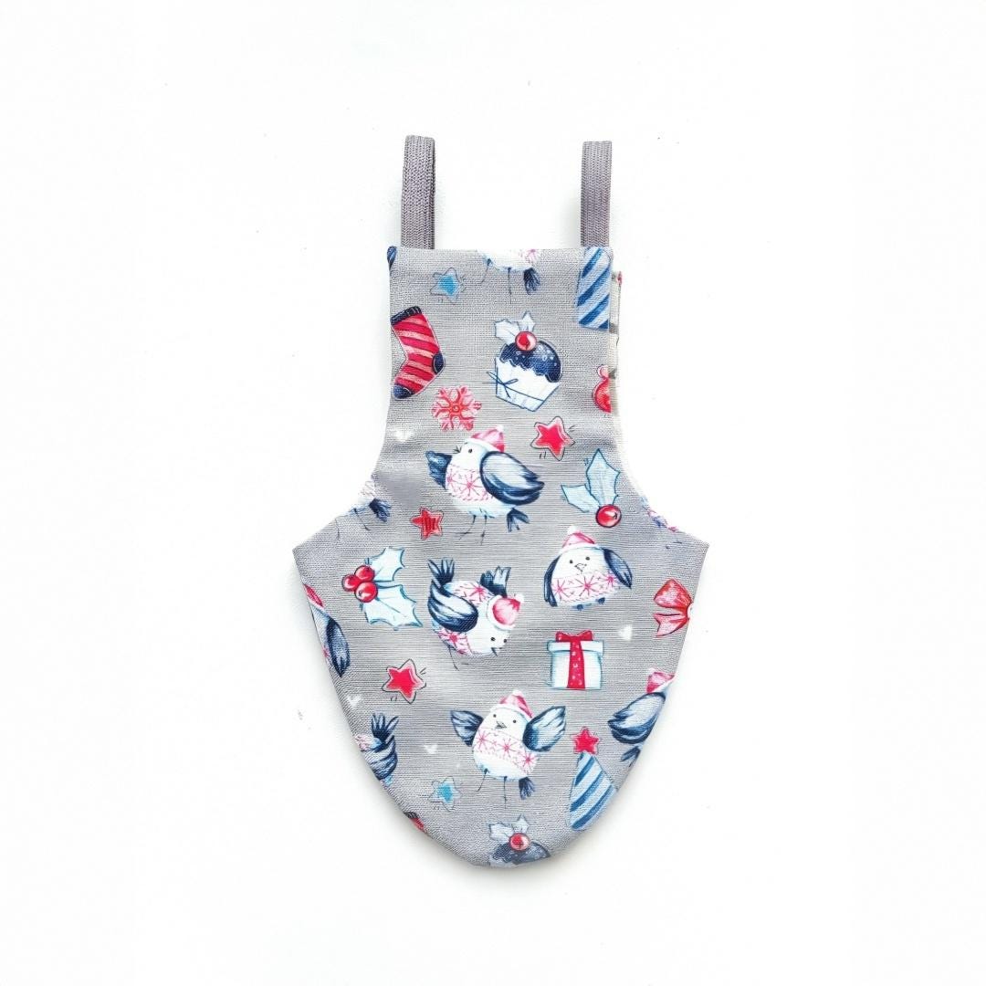 Pigeon Pants Bird Diaper Flightsuit - Christmas Birds