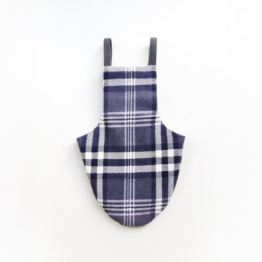 Pigeon Pants Bird Diaper Flightsuit - Cozy Tartan Pyjamas