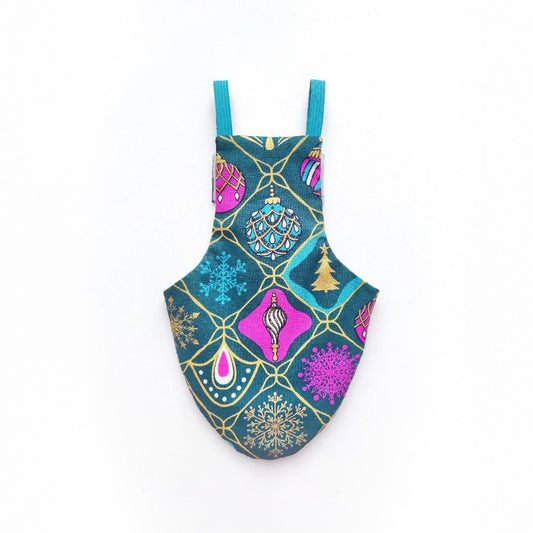 Pigeon Pants Bird Diaper Flightsuit - Christmas Baubles