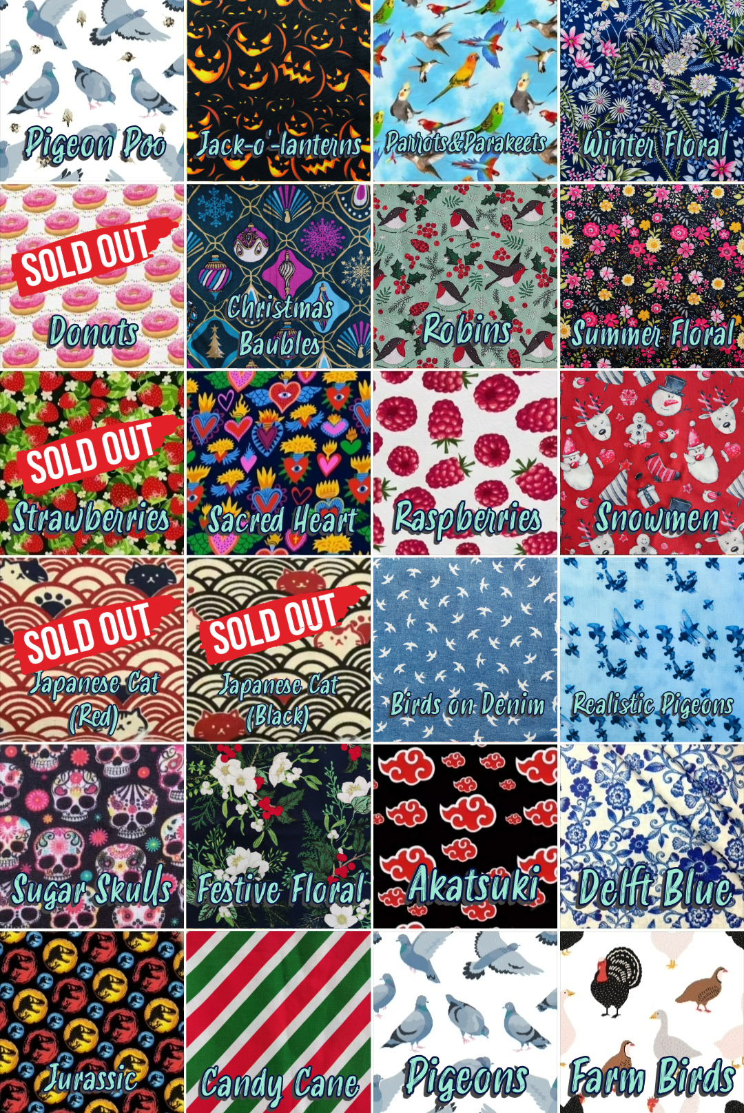 Four-pack Pigeon Pants Flyper Bird Diaper Flightsuit - 'Choose Any Four' Bundle