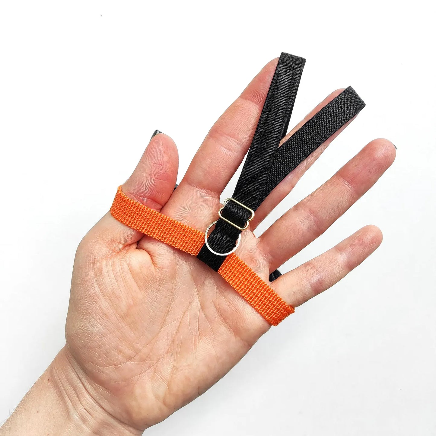 Pigeon Harness "Sophie" - Bird Flight Harness with Soft-brake Leash Extender - Halloween Black and Orange