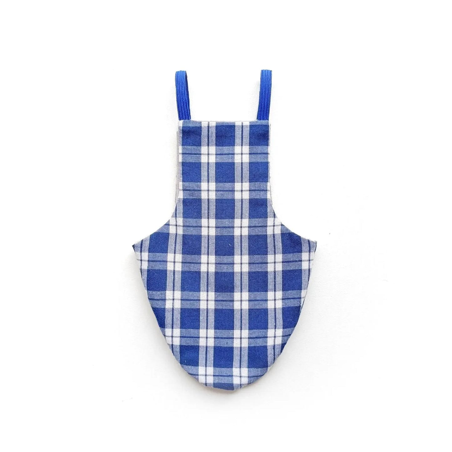 Handmade Pigeon Pants Flightsuit - Blue Tartan Bird Diaper w/ Leash Add-On