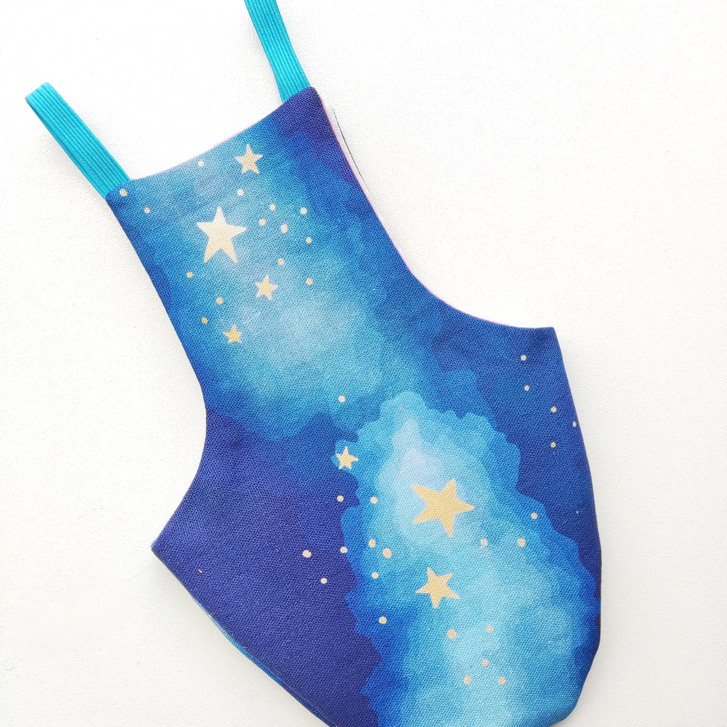 Pigeon Pants Flightsuit in Starry Skies Print - Handmade Cotton Bird Diaper w/ Leash Add-On