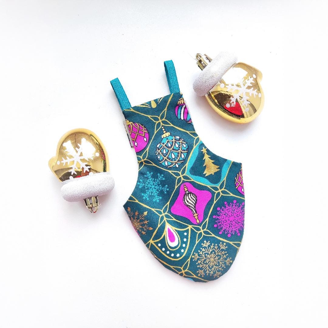 Pigeon Pants Bird Diaper Flightsuit - Christmas Baubles