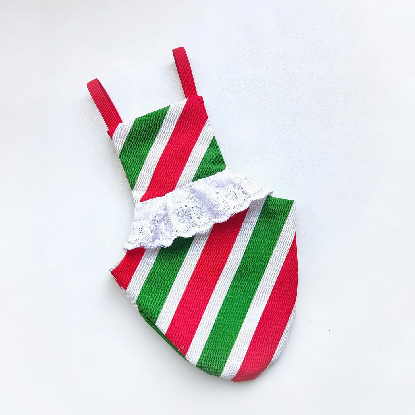 Pigeon Pants Bird Diaper Flightsuit - Candy Cane