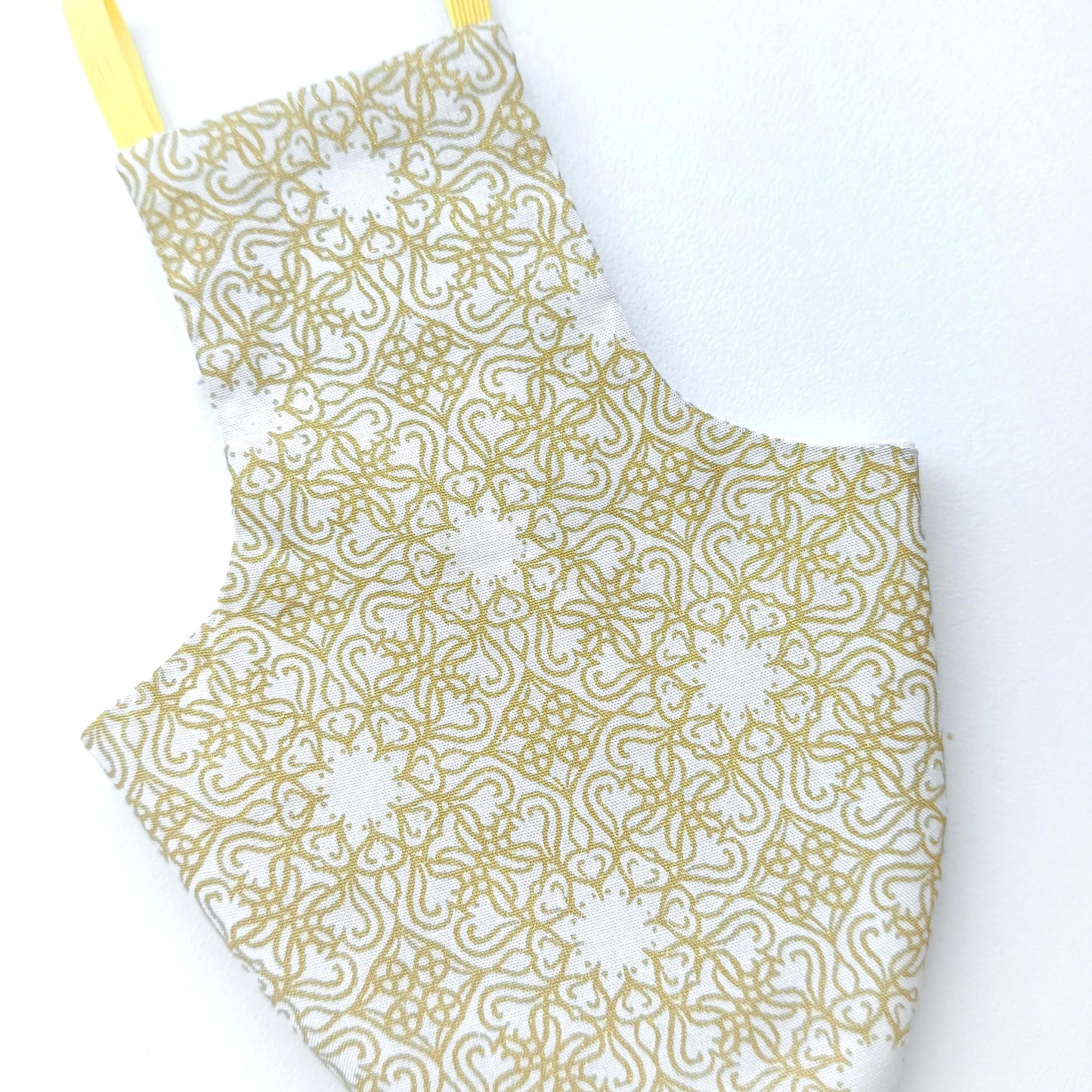 Pigeon Pants Flightsuit in Ornamental Gold Print - Handmade Cotton Bird Diaper w/ Leash Add-On