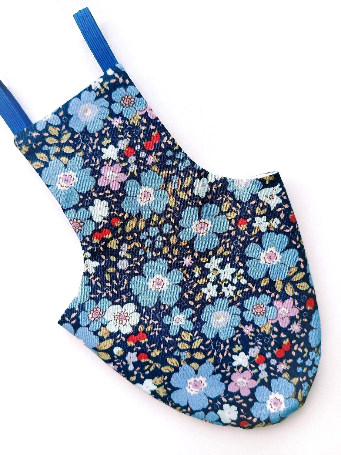 Pigeon Pants Flightsuit in Winter Floral Print - Handmade Cotton Bird Diaper w/ Leash Add-On