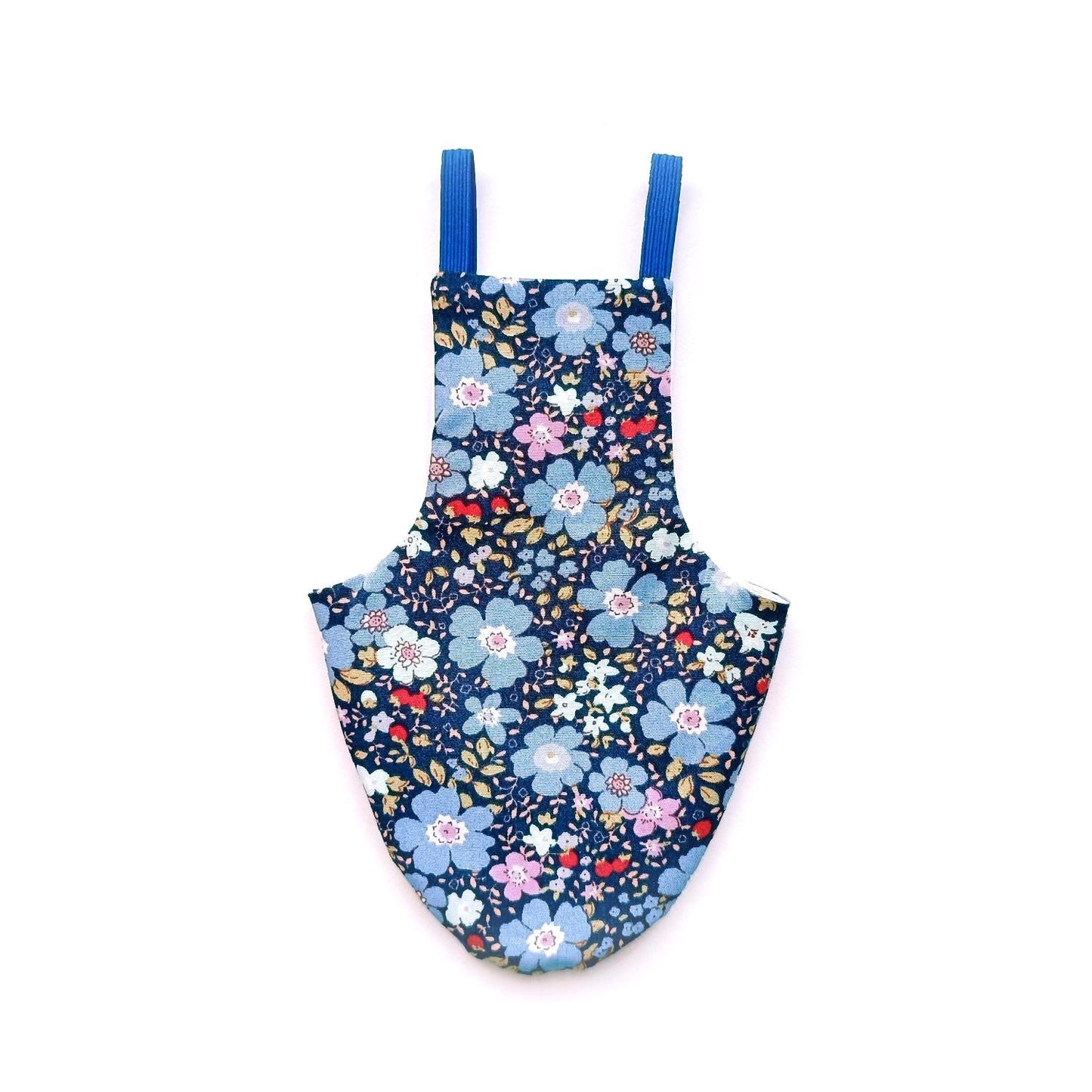 Pigeon Pants Flightsuit in Winter Floral Print - Handmade Cotton Bird Diaper w/ Leash Add-On