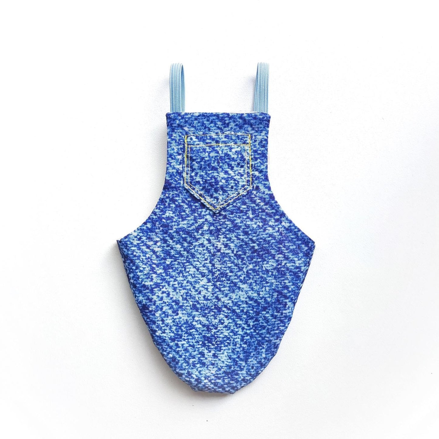 Pigeon Pants Bird Diaper Flightsuit - Denim Dungarees