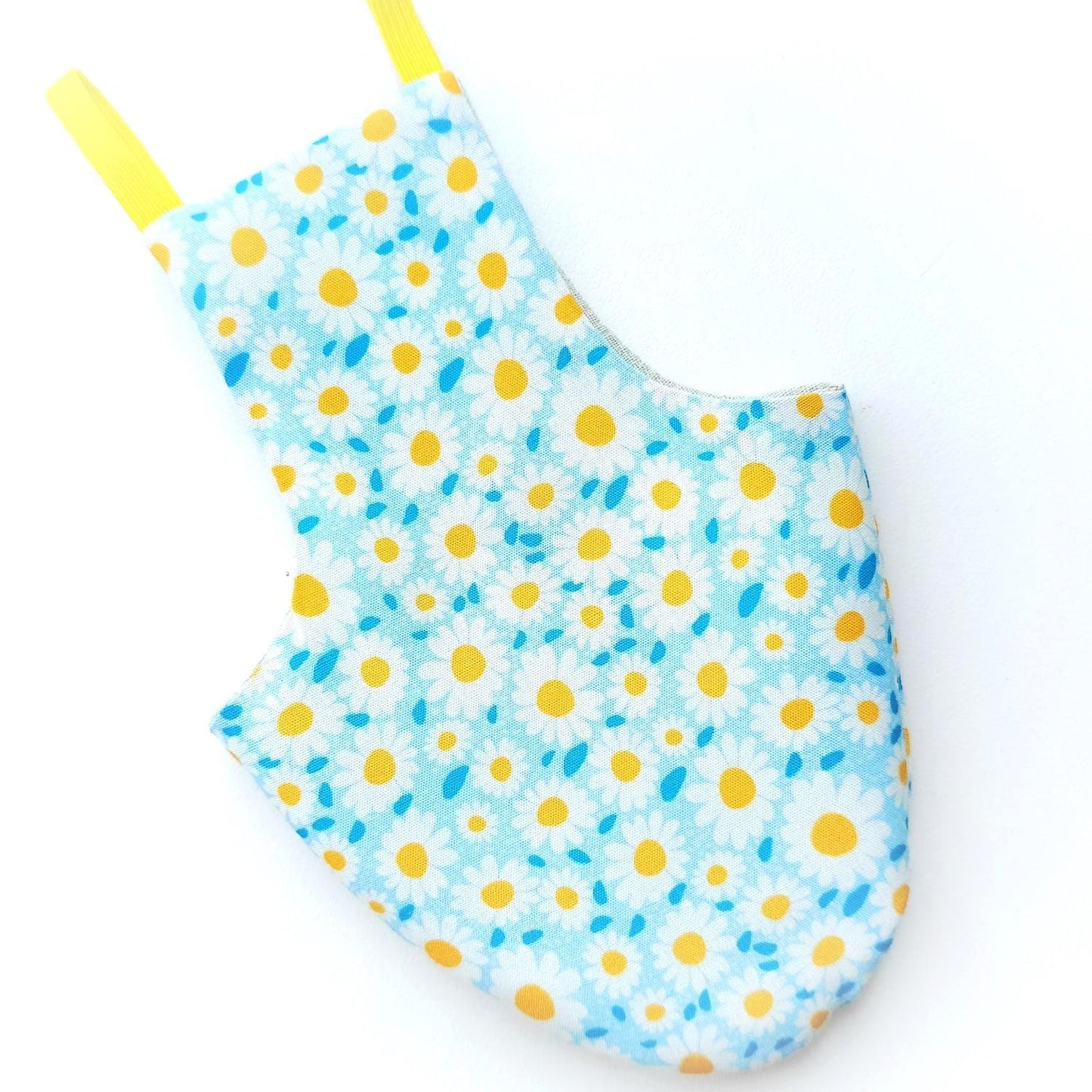 Pigeon Pants Flightsuit in Daisies Print - Handmade Cotton Bird Diaper w/ Leash Add-On