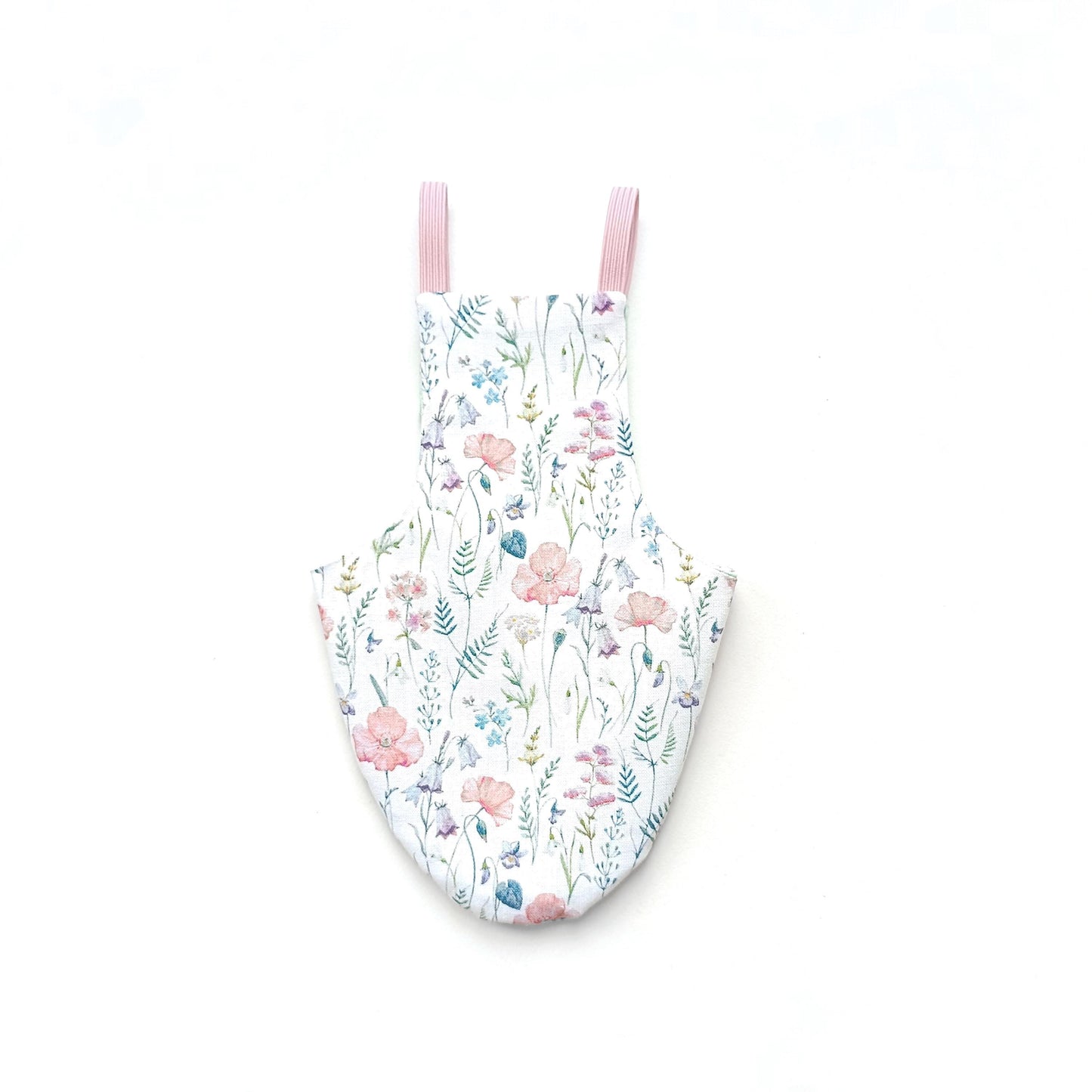 Pigeon Pants Flightsuit in Dry Flowers Print - Handmade Cotton Bird Diaper w/ Leash Add-On