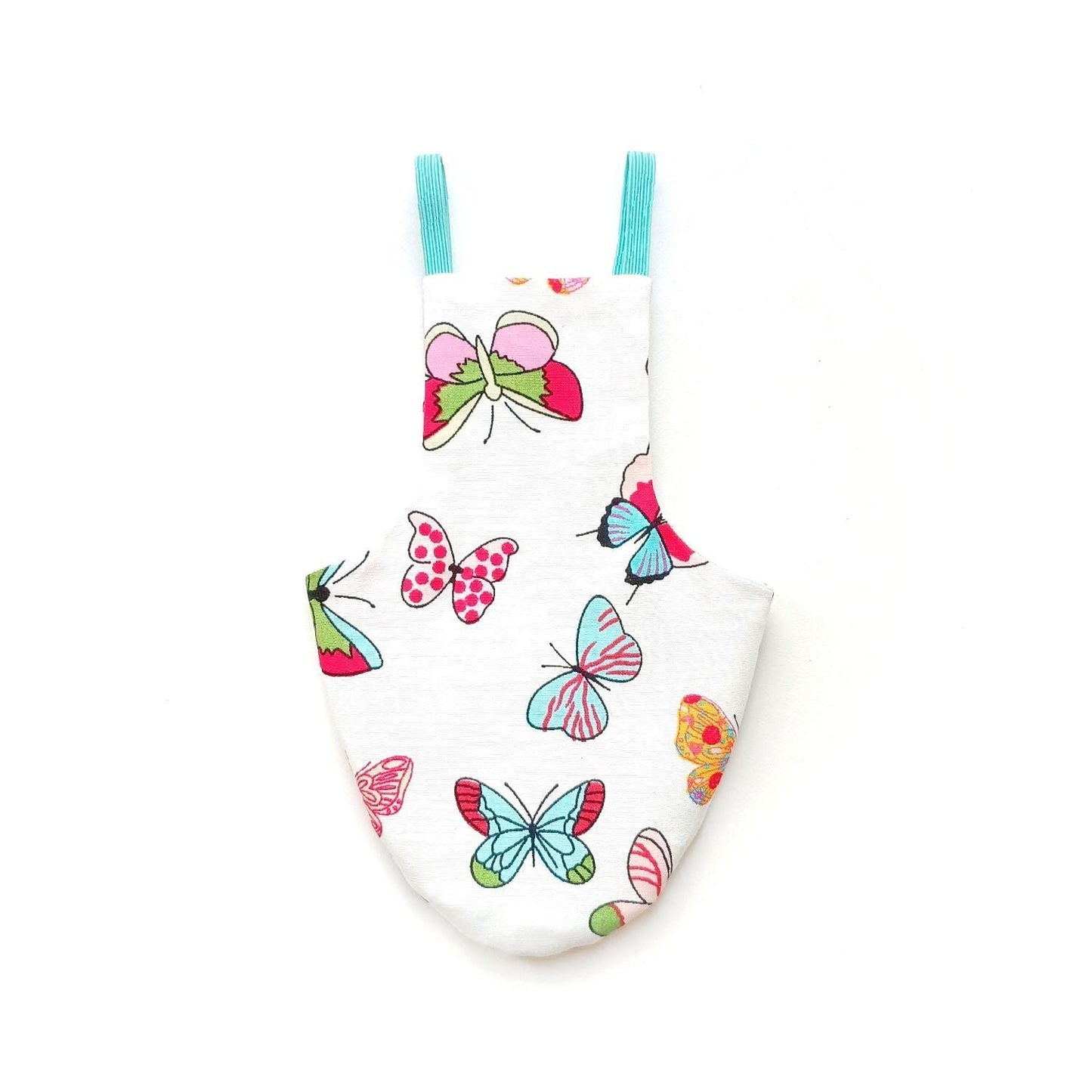 Pigeon Pants Flightsuit in Butterflies Print - Handmade Cotton Bird Diaper w/ Leash Add-On