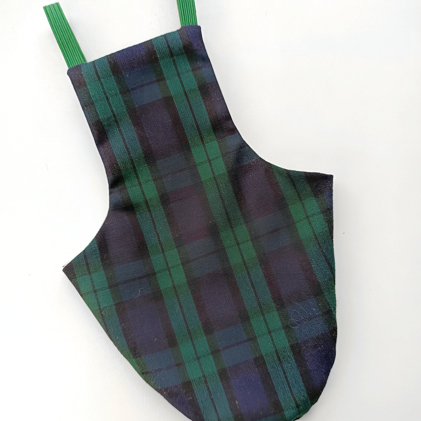 Pigeon Pants Flightsuit in Green Tartan Print - Handmade Cotton Bird Diaper w/ Leash Add-On