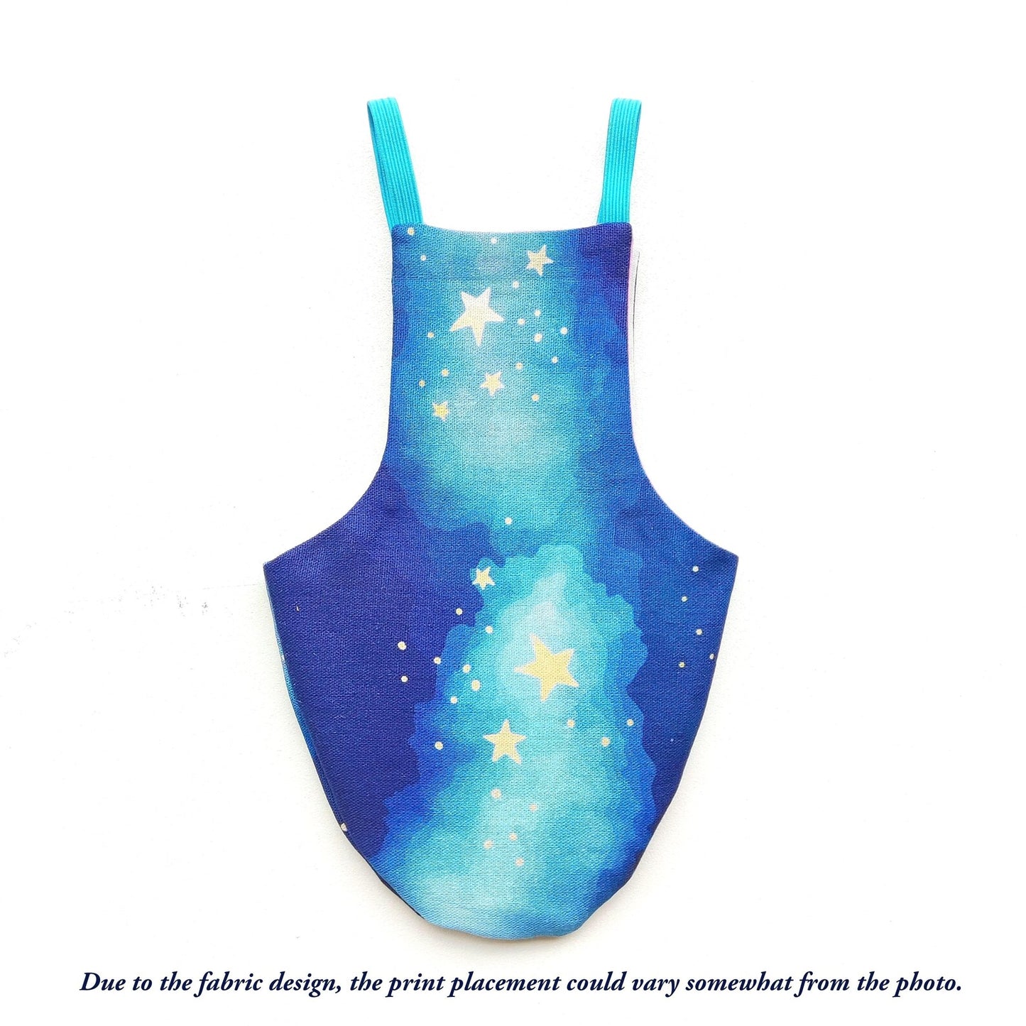 Pigeon Pants Flightsuit in Starry Skies Print - Handmade Cotton Bird Diaper w/ Leash Add-On